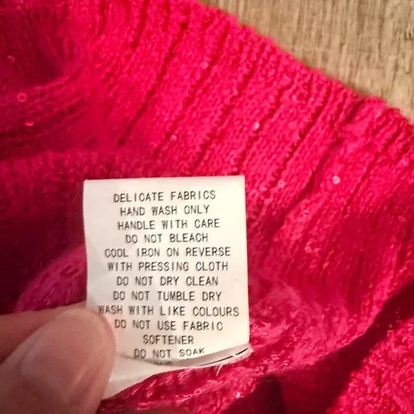 Rumored Palm Beach Mini Dress in Fuchsia Sequin Size Small - Picture 7 of 9